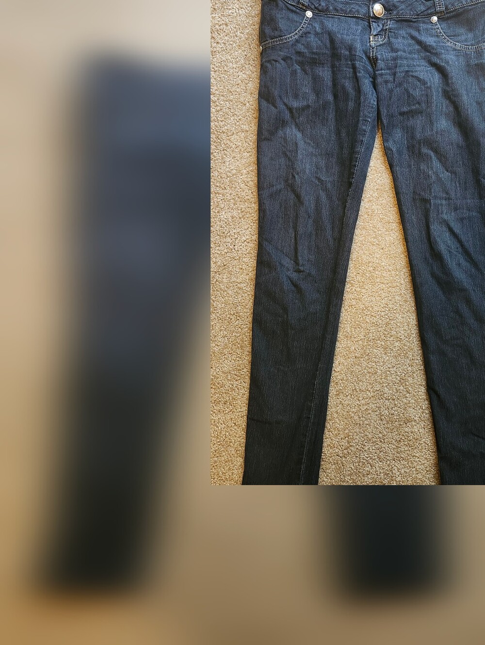 Women's Skinny Jeans in Dark Indigo
